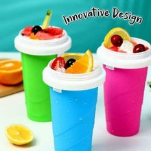 Load image into Gallery viewer, Newly Durable Slushy Ice Cream Maker Squeeze Peasy Slush Quick Cooling Cup Milkshake Bottles VA88
