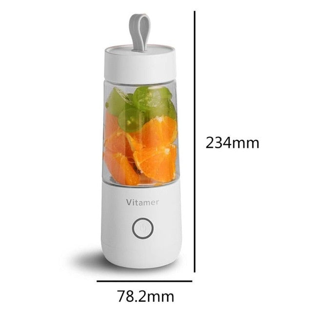2X Portable Mini USB Rechargeable Handheld Juice Extractor Fruit